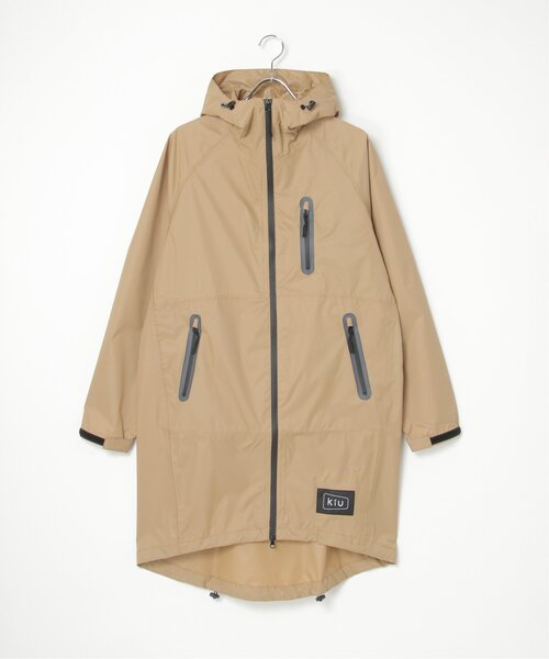 LBC（エルビーシー）の「【撥水】KiU RAIN ZIP UP レインジップアップ（レインコート/ポンチョ・レディース・ダークグリーン/ブラック/ホワイト/ベージュ/ピンク・FREE）」の19枚目の写真