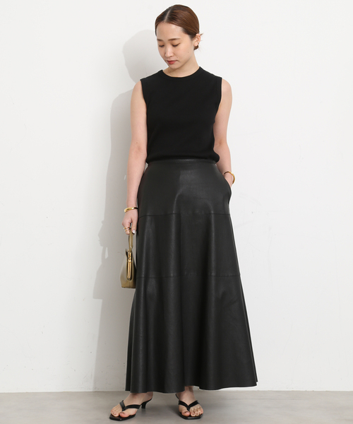 Deuxieme Classe(ドゥーズィエムクラス)の「*dignity sleeveless プルオーバー(Tシャツ/カットソー・レディース・ブラック/ホワイト/ブラウン・FREE)」の4枚目の写真