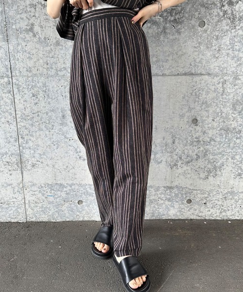 MOSA ストライプ スリータックスラックス MOSA ストライプ スリータックスラックス MOSA ストライプ