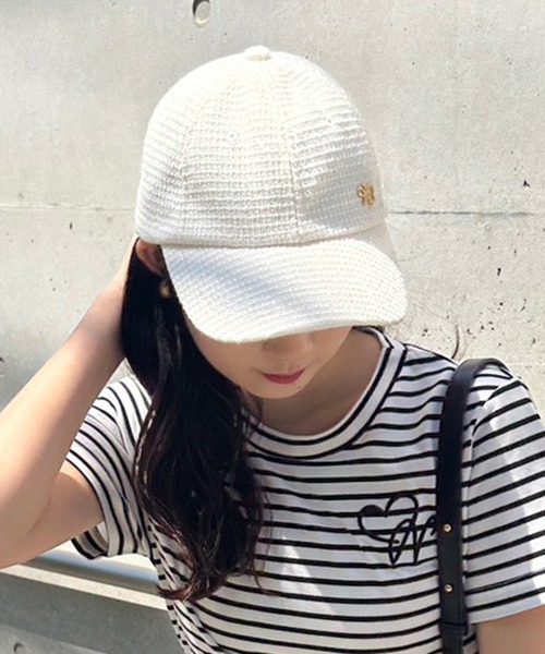 エンブレム付きツイードキャップ（キャップ）｜one after another NICE