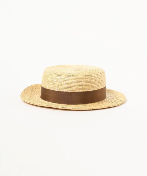 BEAMS JAPAN（ビームス　ジャパン）の「〈UNISEX〉 丸高製帽所 × BEAMS JAPAN / 別注 カンカン帽（ハット・メンズ・ブラック/ブラウン・ONE SIZE）」の4枚目の写真