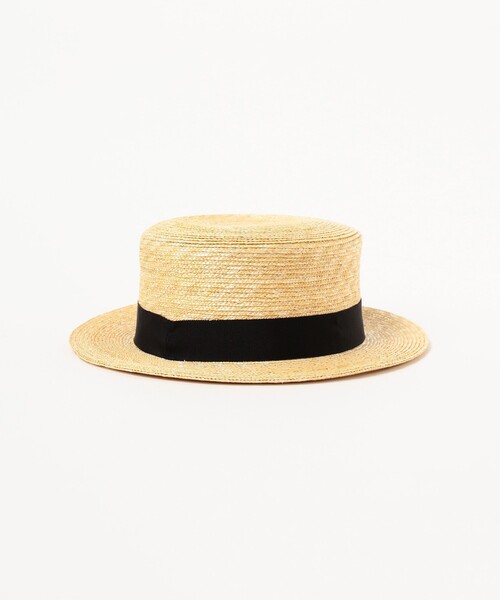 BEAMS JAPAN（ビームス　ジャパン）の「〈UNISEX〉 丸高製帽所 × BEAMS JAPAN / 別注 カンカン帽（ハット・メンズ・ブラック/ブラウン・ONE SIZE）」の9枚目の写真