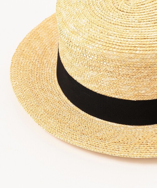 BEAMS JAPAN（ビームス　ジャパン）の「〈UNISEX〉 丸高製帽所 × BEAMS JAPAN / 別注 カンカン帽（ハット・メンズ・ブラック/ブラウン・ONE SIZE）」の10枚目の写真