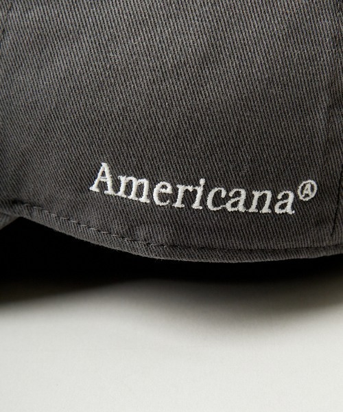 AMERICANA（アメリカーナ）の「[Americana×JEANS FACTORY/アメリカーナ×ジーンズファクトリー] 別注 47 THE AME ロゴ刺繍キャップ（キャップ・レディース・ダークグリーン/ブラック/チャコール・ONE SIZE）」の7枚目の写真