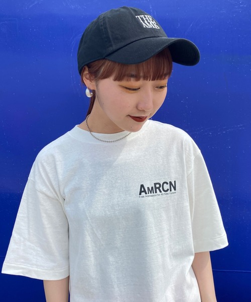 AMERICANA（アメリカーナ）の「[Americana×JEANS FACTORY/アメリカーナ×ジーンズファクトリー] 別注 47 THE AME ロゴ刺繍キャップ（キャップ・レディース・ダークグリーン/ブラック/チャコール・ONE SIZE）」の14枚目の写真