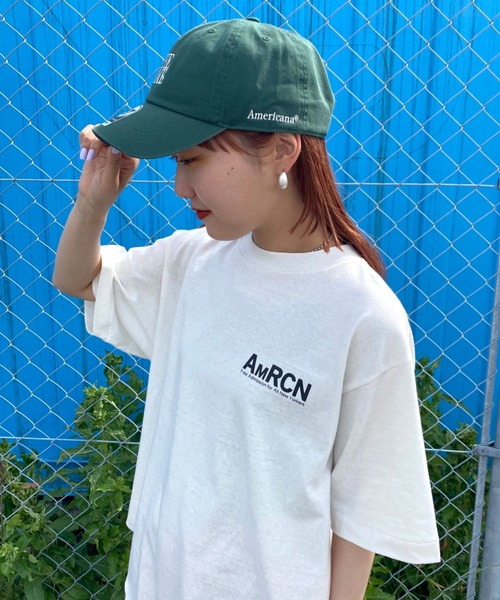 AMERICANA（アメリカーナ）の「[Americana×JEANS FACTORY/アメリカーナ×ジーンズファクトリー] 別注 47 THE AME ロゴ刺繍キャップ（キャップ・レディース・ダークグリーン/ブラック/チャコール・ONE SIZE）」の20枚目の写真