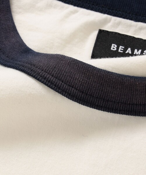 BEAMS（ビームス）の「BEAMS / フェード リンガーTシャツ（Tシャツ/カットソー・メンズ・ホワイト/グレー系その他・S/M/L/XL）」の14枚目の写真