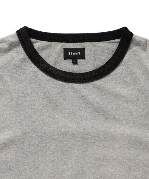 BEAMS（ビームス）の「BEAMS / フェード リンガーTシャツ（Tシャツ/カットソー・メンズ・ホワイト/グレー系その他・S/M/L/XL）」の16枚目の写真
