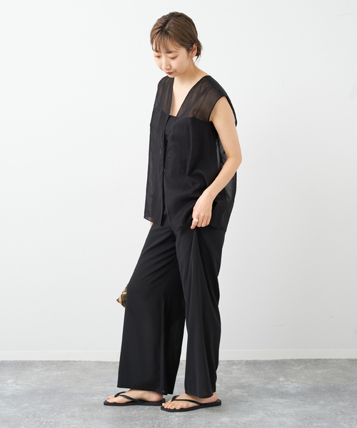 plage（プラージュ）の「【R’IAM】ノースリーブ ブラウス（シャツ/ブラウス・レディース・アイボリー/ブラック・FREE）」の15枚目の写真