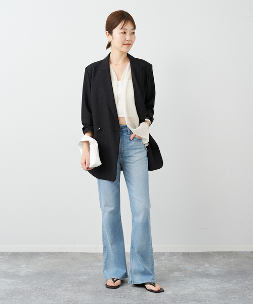 plage（プラージュ）の「【R’IAM】ノースリーブ ブラウス（シャツ/ブラウス・レディース・アイボリー/ブラック・FREE）」の12枚目の写真