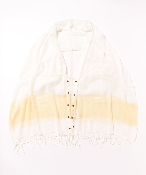 チャイハネ(チャイハネ)の「【チャイハネ】スールWAYストール(ストール/ショール・レディース・マスタード/ネイビー/グリーン/ブラック/グレー/ホワイト・FREE)」の2枚目の写真