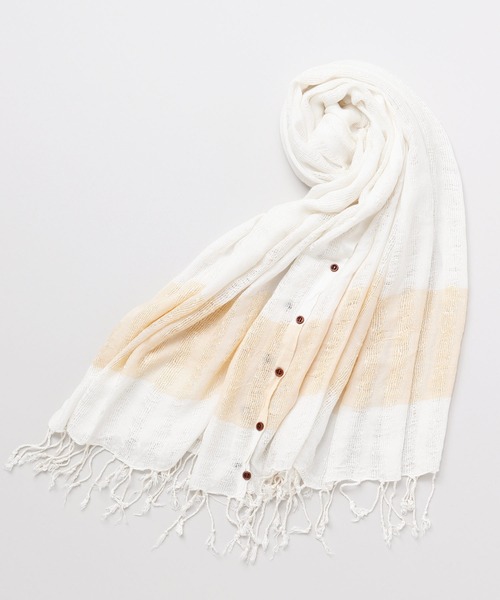 チャイハネ(チャイハネ)の「【チャイハネ】スールWAYストール(ストール/ショール・レディース・マスタード/ネイビー/グリーン/ブラック/グレー/ホワイト・FREE)」の8枚目の写真