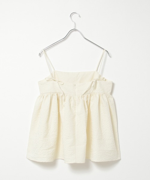 notch.(ノッチ)の「ふくれジャガードペプラムキャミソール(キャミソール・レディース・ブラック/オフホワイト・M)」の21枚目の写真