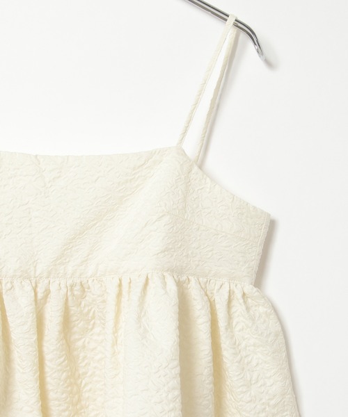 notch.(ノッチ)の「ふくれジャガードペプラムキャミソール(キャミソール・レディース・ブラック/オフホワイト・M)」の20枚目の写真