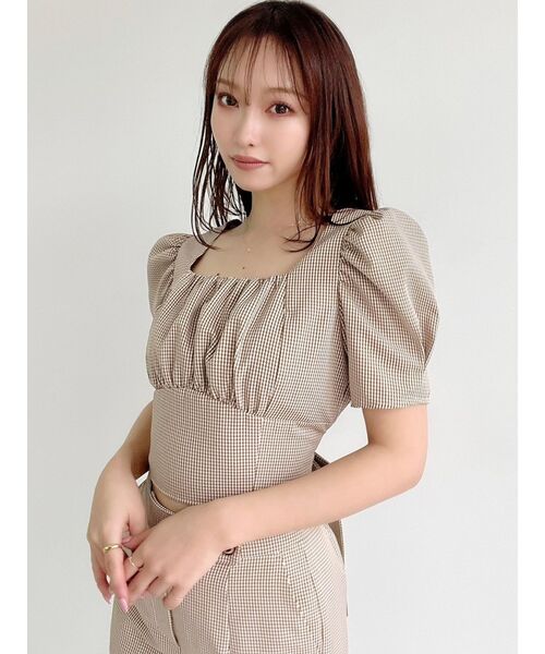 RESEXXY（リゼクシー）の「バックリボンスクエアブラウス【セットアップ着用可能】（シャツ/ブラウス・レディース・その他/その他1/ブラック・FREE）」の10枚目の写真