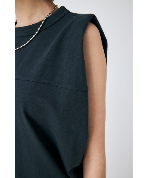 MOUSSY（マウジー）の「PADDED SHOULDER タンクトップ（タンクトップ・レディース・ライトブラック/ライム/ターコイズブルー/ホワイト・FREE）」の10枚目の写真