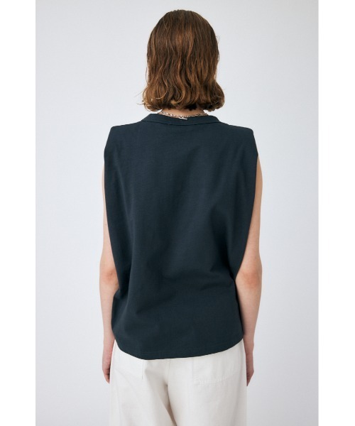 MOUSSY（マウジー）の「PADDED SHOULDER タンクトップ（タンクトップ・レディース・ライトブラック/ライム/ターコイズブルー/ホワイト・FREE）」の8枚目の写真