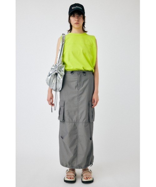 MOUSSY（マウジー）の「PADDED SHOULDER タンクトップ（タンクトップ・レディース・ライトブラック/ライム/ターコイズブルー/ホワイト・FREE）」の12枚目の写真