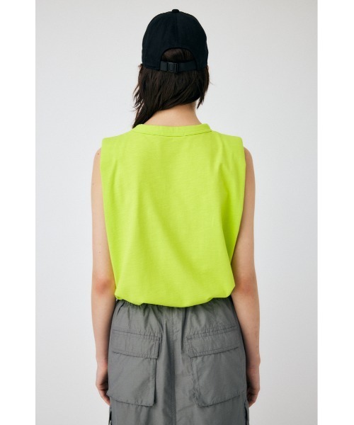 MOUSSY（マウジー）の「PADDED SHOULDER タンクトップ（タンクトップ・レディース・ライトブラック/ライム/ターコイズブルー/ホワイト・FREE）」の15枚目の写真