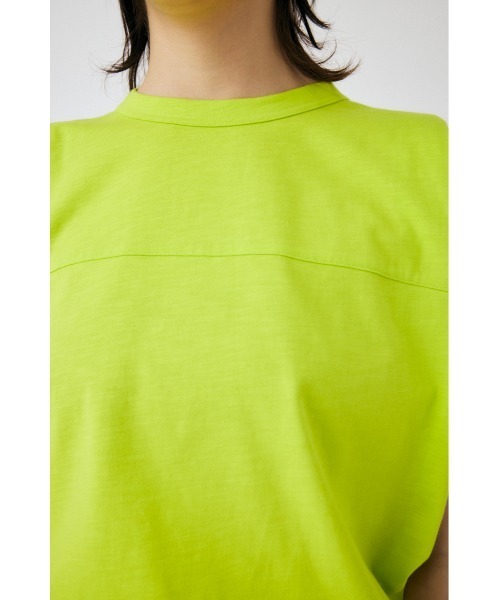 MOUSSY（マウジー）の「PADDED SHOULDER タンクトップ（タンクトップ・レディース・ライトブラック/ライム/ターコイズブルー/ホワイト・FREE）」の16枚目の写真