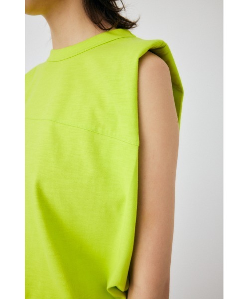 MOUSSY（マウジー）の「PADDED SHOULDER タンクトップ（タンクトップ・レディース・ライトブラック/ライム/ターコイズブルー/ホワイト・FREE）」の17枚目の写真