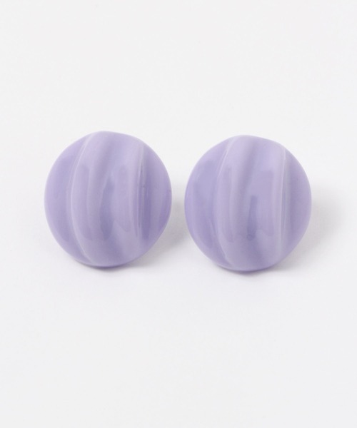 FOREVER 21（フォーエバー トゥエンティーワン）の「オーバルモチーフピアス（ピアス（両耳用）・レディース・ベージュ/パープル/ピンク/ブルー/グリーン/ホワイト系その他・FREE）」の5枚目の写真
