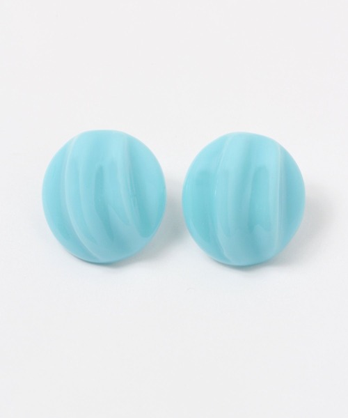 FOREVER 21（フォーエバー トゥエンティーワン）の「オーバルモチーフピアス（ピアス（両耳用）・レディース・ベージュ/パープル/ピンク/ブルー/グリーン/ホワイト系その他・FREE）」の4枚目の写真