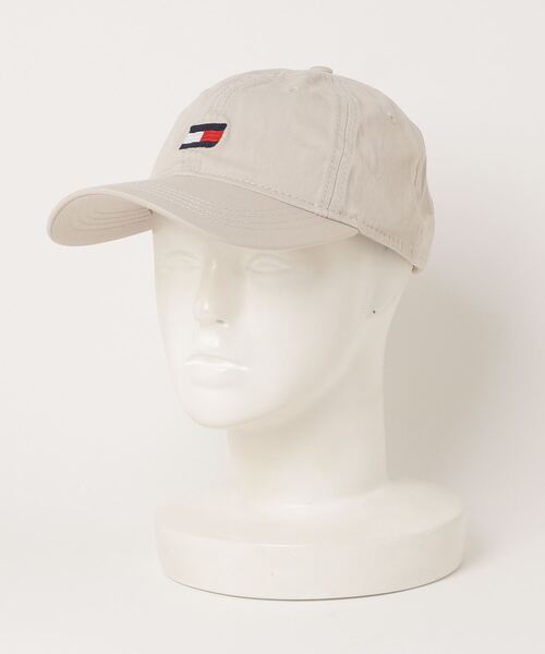 TOMMY HILFIGER（トミーヒルフィガー）の「TOMMY HILFIGER / トミー ヒルフィガー TOMMY BASEBALL CAP ベースボール キャップ（キャップ・メンズ・ホワイト/ブラック/ネイビー/ベージュ/レッド/ピンク・FREE）」の4枚目の写真
