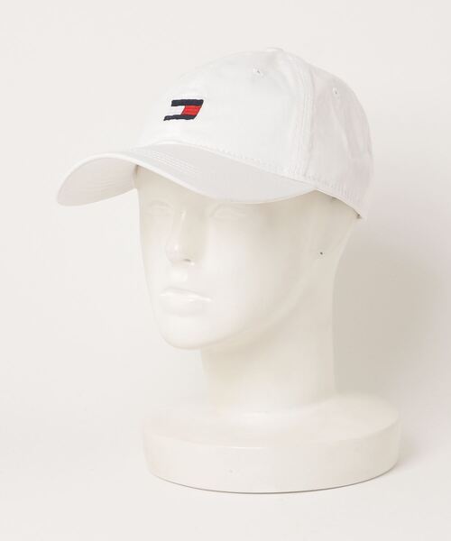 TOMMY HILFIGER（トミーヒルフィガー）の「TOMMY HILFIGER / トミー ヒルフィガー TOMMY BASEBALL CAP ベースボール キャップ（キャップ・メンズ・ホワイト/ブラック/ネイビー/ベージュ/レッド/ピンク・FREE）」の2枚目の写真