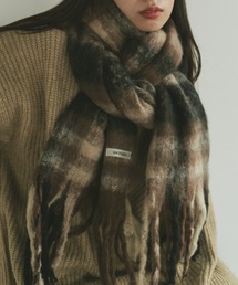 VANNIE U | タータンチェックボリュームマフラー(マフラー)