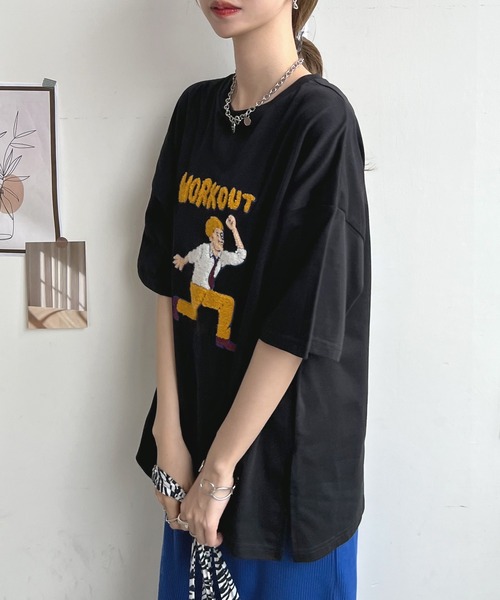 SUGHERO 刺繍入り ジャージーTシャツ 楽天市場】刺繍Tシャツ / 公式 CUBE SUGAR OE天竺 カットソー 総