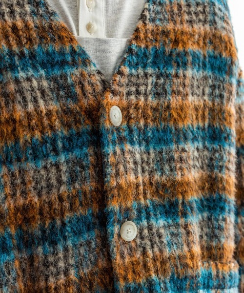 Enharmonic TAVERN(エンハーモニックタヴァーン)の「Mohair cardigan(カーディガン/ボレロ・メンズ・パープル/ブルー・44/46/48)」の13枚目の写真