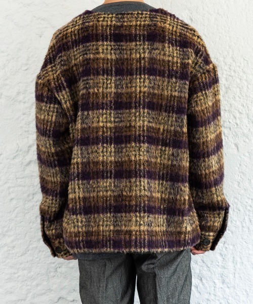 Enharmonic TAVERN(エンハーモニックタヴァーン)の「Mohair cardigan(カーディガン/ボレロ・メンズ・パープル/ブルー・44/46/48)」の19枚目の写真