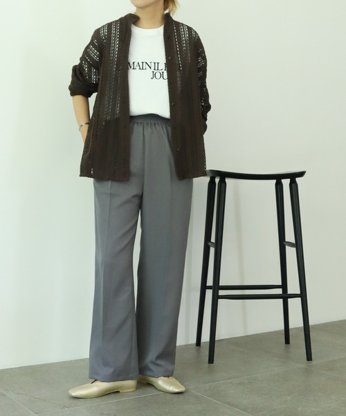 AMERICAN HOLIC（アメリカンホリック）の「バンドカラーレースシャツ（シャツ/ブラウス・レディース・アイボリー/ブラック/ブラウン・M/L）」の16枚目の写真