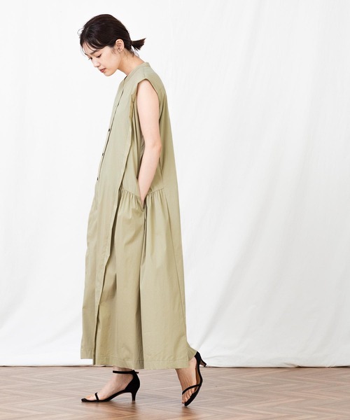 Gready Brilliant(グレディブリリアン)の「CNスキッパーマキシワンピース(ワンピース・レディース・ブラック/ベージュ・38)」の14枚目の写真