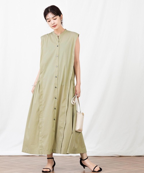 Gready Brilliant(グレディブリリアン)の「CNスキッパーマキシワンピース(ワンピース・レディース・ブラック/ベージュ・38)」の11枚目の写真