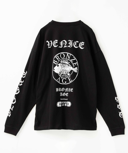 Age Factory アイスロゴTシャツ ブラウン/Lサイズ BRONZE AGE ブロンズエイジ サークルロゴロングスリーブTシャツ