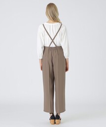 ブルーレーベルクレストブリッジ ♡ サロペット　サスペンダーパンツ　ベージュ BLUE LABEL CRESTBRIDGE（ブルーレーベルクレストブリッジ）の