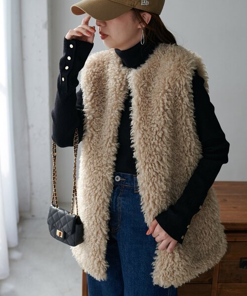 セール】【WEB限定】プードルベスト（ベスト）｜DISCOAT（ディスコート