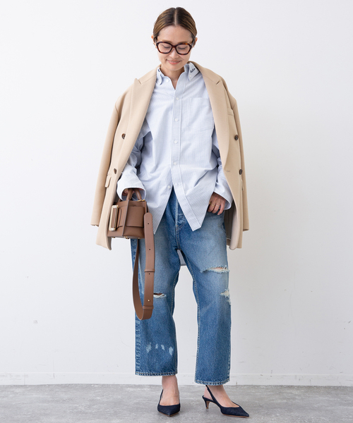 DEUXIEME CLASSE - マディソンブルー SWING TWISTED シャツ OX Deuxieme Classe（ドゥーズィエムクラス）の「【MADISONBLUE