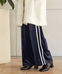 w closet | 【セットアップ対応】ベロアラインパンツ(Pants)