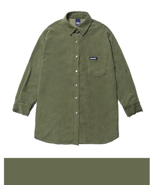 A'GEM/9 × .kom『muah muah/ムーアムーア』 CORDUROY OVER FIT SHIRT/コーデュロイ オーバーフィット チェックシャツ(シャツ/ブラウス)|muahmuah(ムーアムーア) A'GEM/9 × .kom『muah muah/ムーアムーア』 CORDUROY OVER FIT SHIRT/コーデュロイ オーバーフィット チェックシャツ(シャツ/ブラウス)|muahmuah(ムーアムーア)