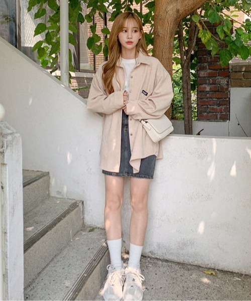 A'GEM/9 × .kom『muah muah/ムーアムーア』 CORDUROY OVER FIT SHIRT/コーデュロイ オーバーフィット チェックシャツ(シャツ/ブラウス)|muahmuah(ムーアムーア) A'GEM/9 × .kom『muah muah/ムーアムーア』 CORDUROY OVER FIT SHIRT/コーデュロイ オーバーフィット チェックシャツ(シャツ/ブラウス)|muahmuah(ムーアムーア)