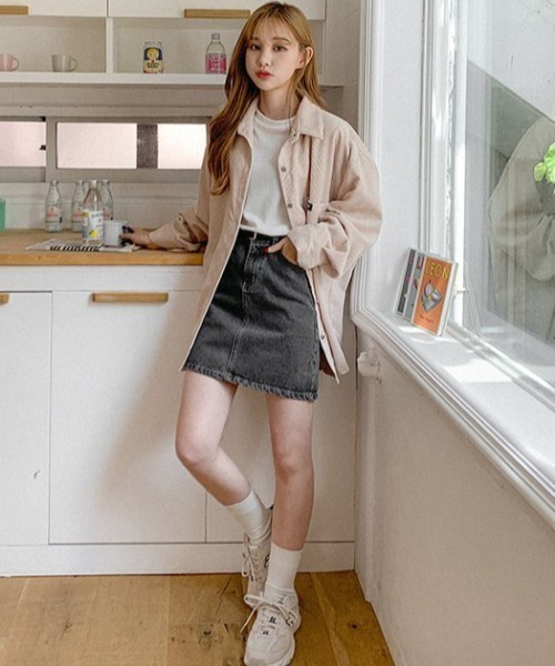 A'GEM/9 × .kom『muah muah/ムーアムーア』 CORDUROY OVER FIT SHIRT/コーデュロイ オーバーフィット チェックシャツ(シャツ/ブラウス)|muahmuah(ムーアムーア) A'GEM/9 × .kom『muah muah/ムーアムーア』 CORDUROY OVER FIT SHIRT/コーデュロイ オーバーフィット チェックシャツ(シャツ/ブラウス)|muahmuah(ムーアムーア)
