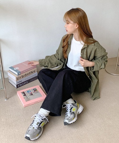 A'GEM/9 × .kom『muah muah/ムーアムーア』 CORDUROY OVER FIT SHIRT/コーデュロイ オーバーフィット チェックシャツ(シャツ/ブラウス)|muahmuah(ムーアムーア) A'GEM/9 × .kom『muah muah/ムーアムーア』 CORDUROY OVER FIT SHIRT/コーデュロイ オーバーフィット チェックシャツ(シャツ/ブラウス)|muahmuah(ムーアムーア)