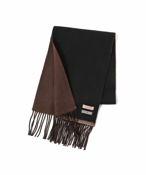 BEAMS LIGHTS(ビームスライツ)の「BEAMS LIGHTS / 配色 ソリッドカラー マフラー(マフラー・メンズ・ブラック/ネイビー・ONE SIZE)」の6枚目の写真