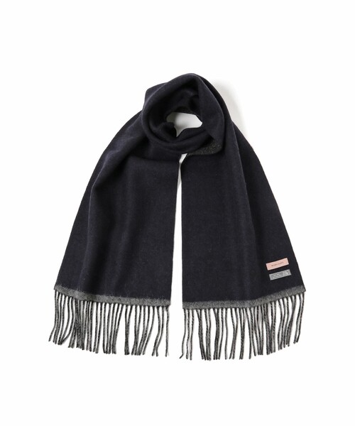 BEAMS LIGHTS(ビームスライツ)の「BEAMS LIGHTS / 配色 ソリッドカラー マフラー(マフラー・メンズ・ブラック/ネイビー・ONE SIZE)」の8枚目の写真