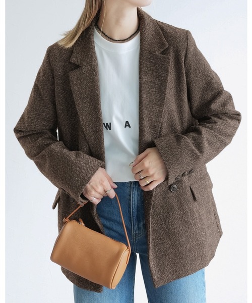 ツイル/ツイードテーラードジャケット（スーツジャケット）｜reca