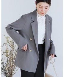 reca | 金ボタンダブルブレザージャケット(スーツジャケット)