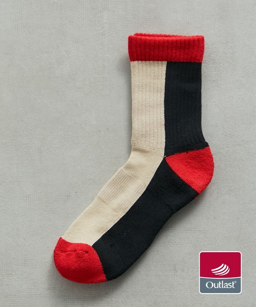 UNITED TOKYO(ユナイテッドトウキョウ)の「アウトラストマルチソックス(ソックス/靴下・メンズ・レッド/ブラック/ネイビー/グレー/グリーン・FREE)」の1枚目の写真